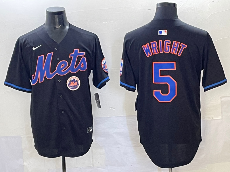 Men 2025 New York Mets #5 Wright blue MLB Nike jersey style 9